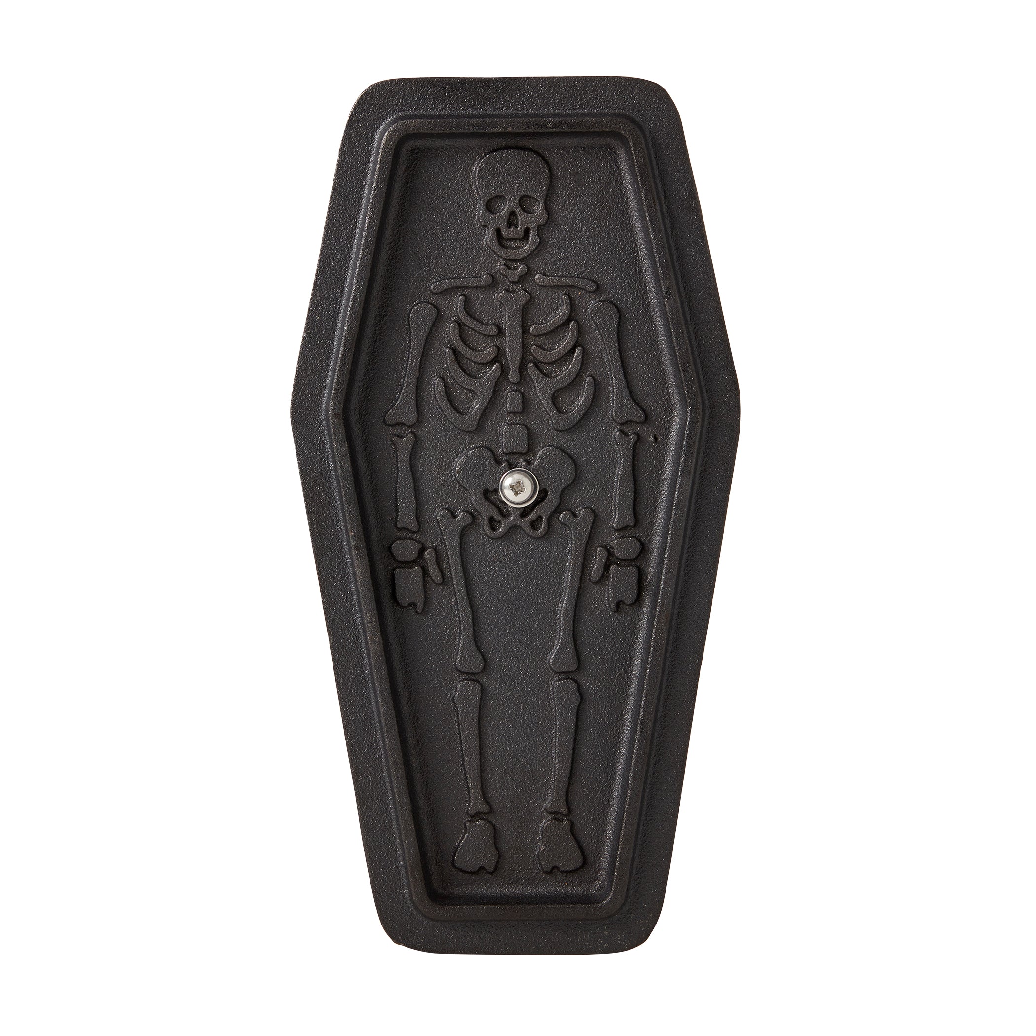1.5-Quart / 2.5-Quart Cast Iron Skeleton Coffin Casket Loaf Pan, Black - Image 7