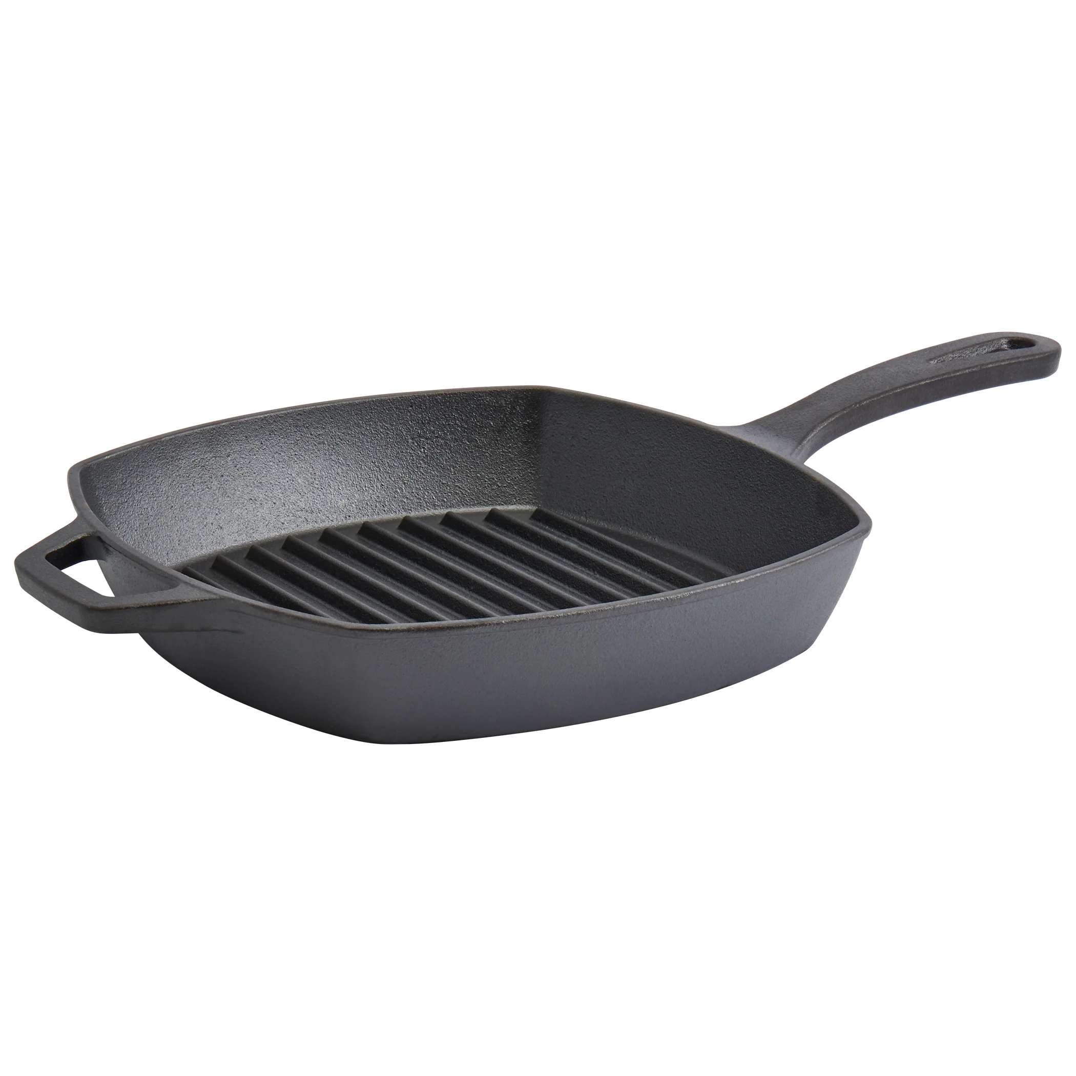 10.25" Square Pre-Seasoned Cast Iron Skillet Grill Pan - Image 6