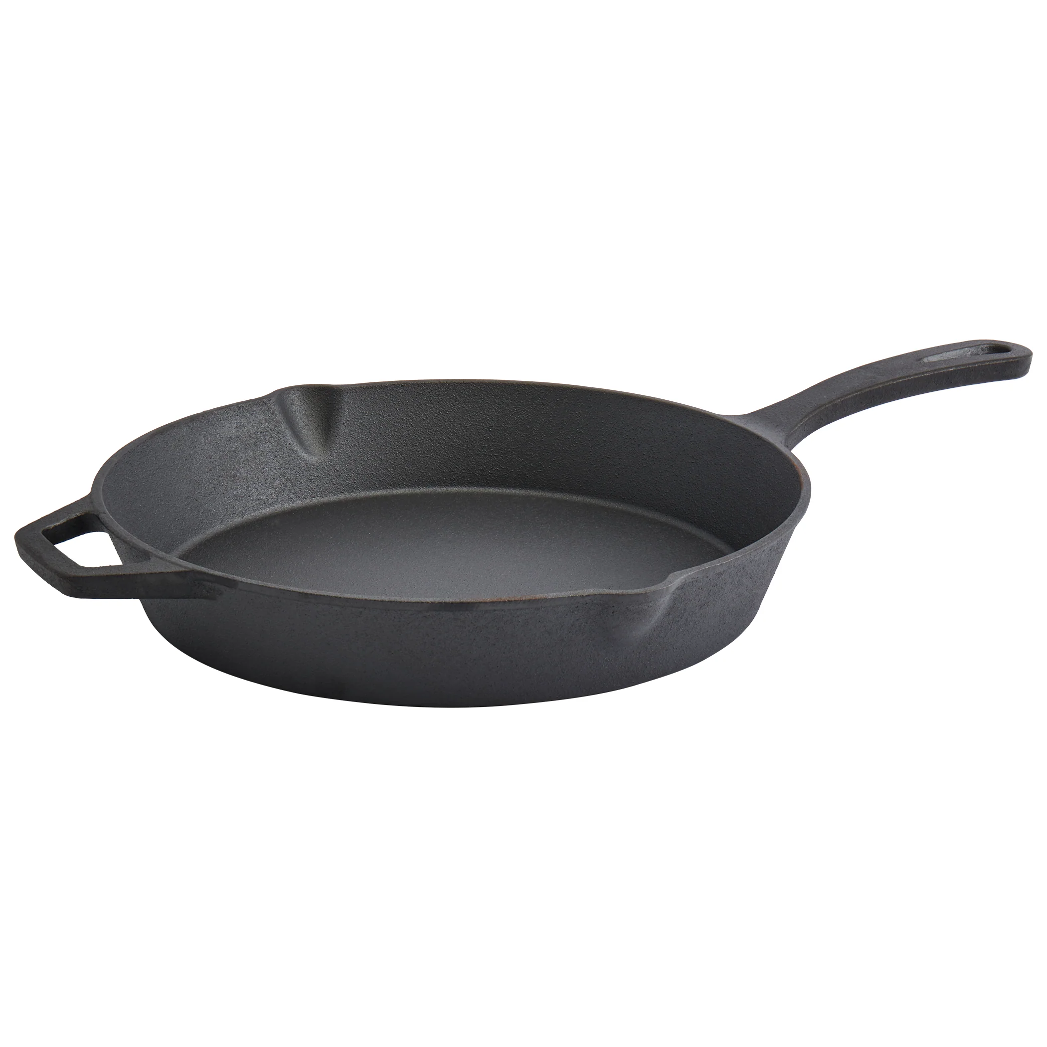 12" Round Pre-Seasoned Cast Iron Skillet Frying Pan - Image 7