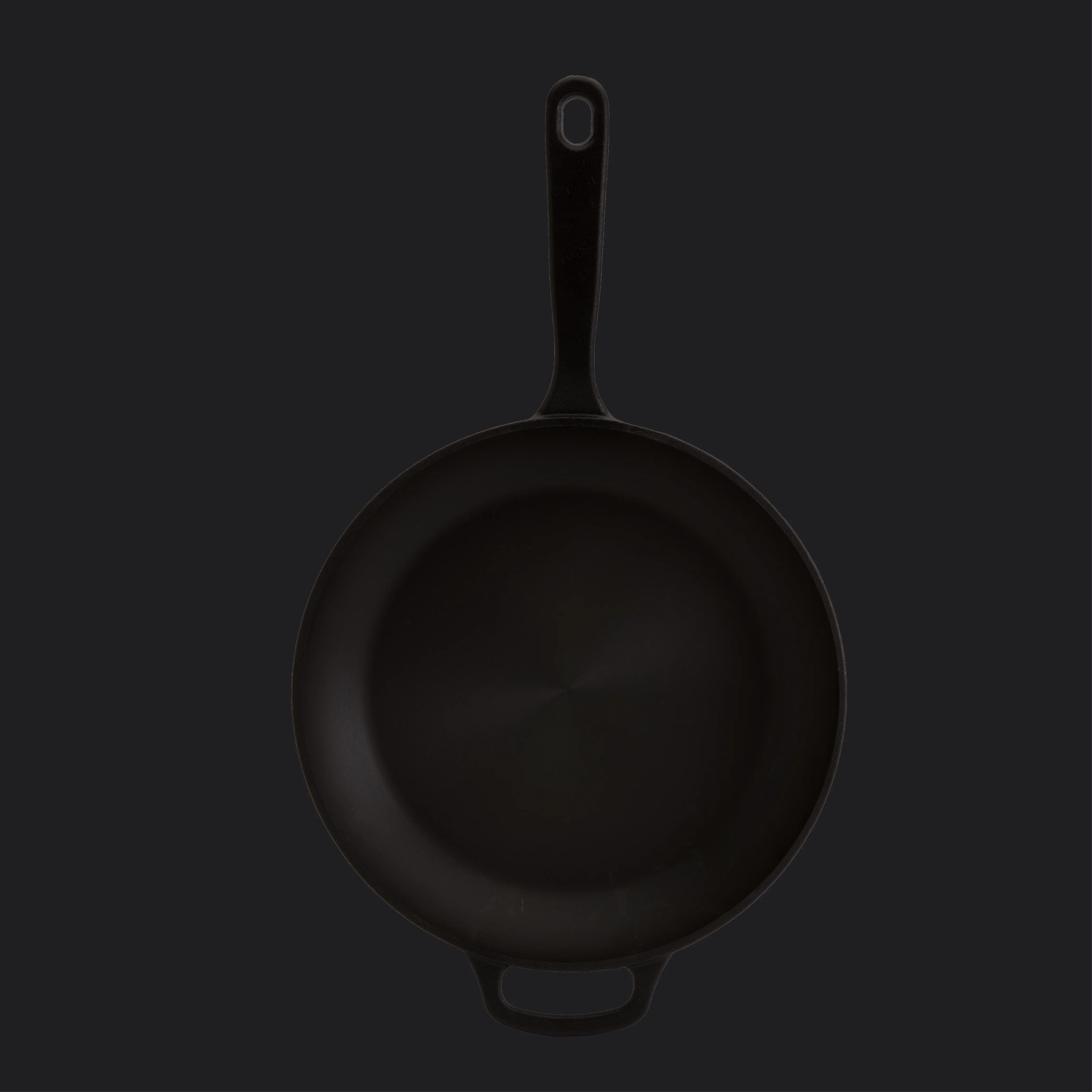 12" Smooth Cast Round Pre-Seasoned Cast Iron Skillet Fry Pan - Image 6