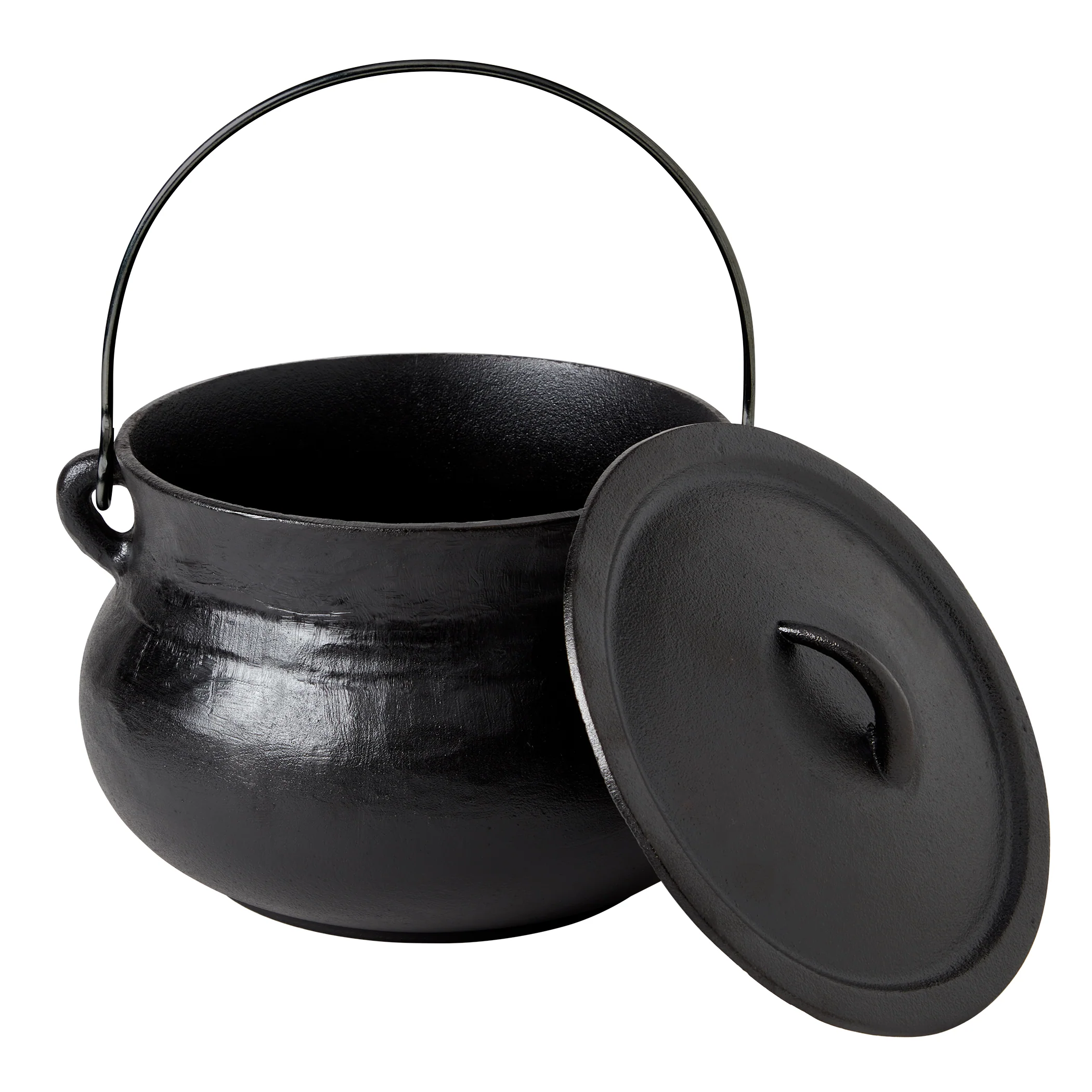 4-Quart Cast Iron Cauldron Pot with Handle - Image 9
