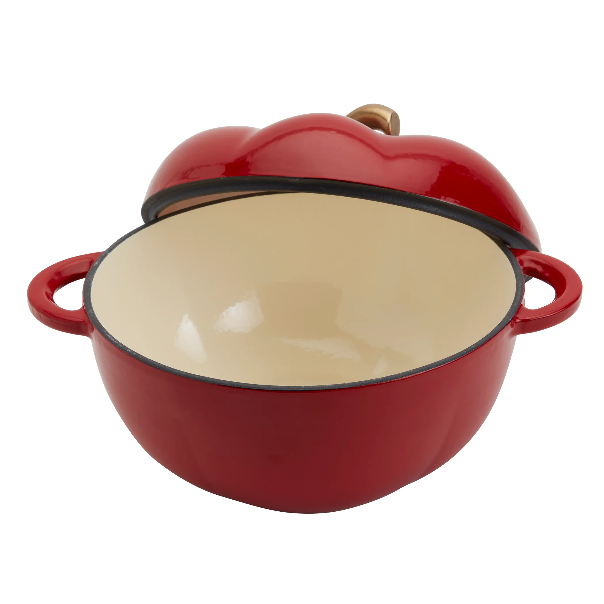 4-Quart Enameled Cast Iron Tomato Dutch Oven - Image 8