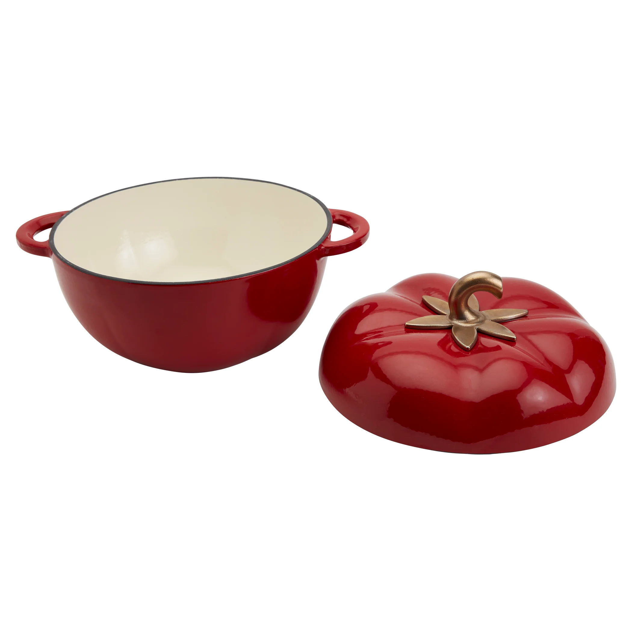 4-Quart Enameled Cast Iron Tomato Dutch Oven - Image 9