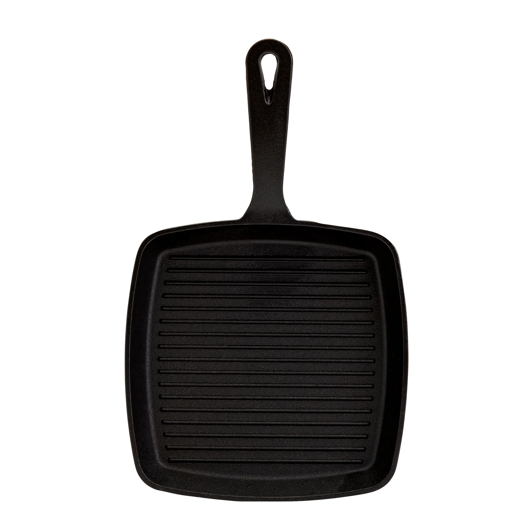 8" Square Pre-Seasoned Cast Iron Skillet Grill Pan - Image 7