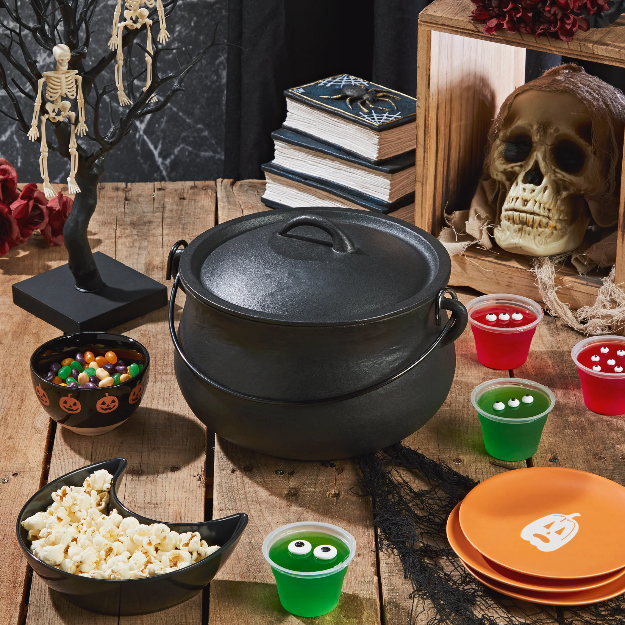 6-Quart Cast Iron Cauldron Pot with Handle - Image 3
