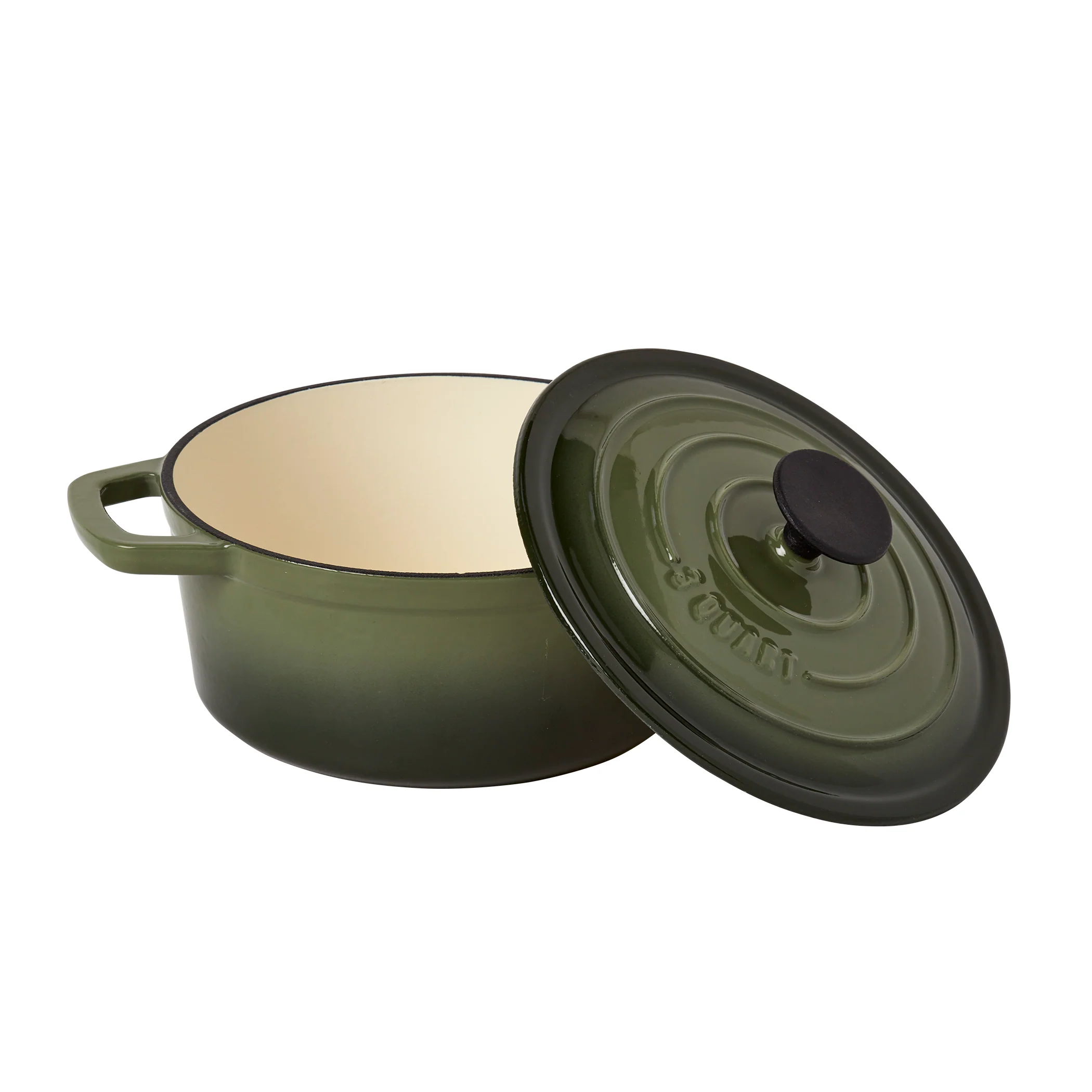 3-Quart Enameled Cast Iron Dutch Oven, Green - Image 4